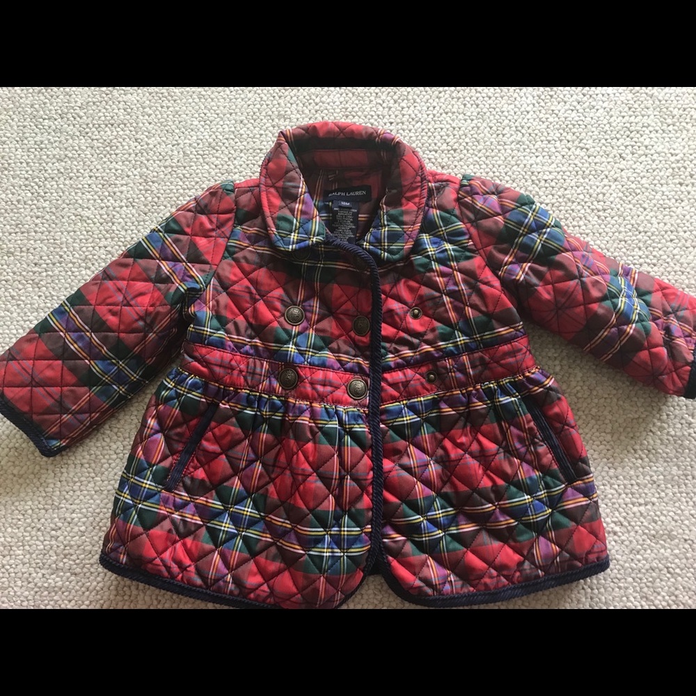 Ralph Lauren Polo Plaid Quilted Jacket 18 months